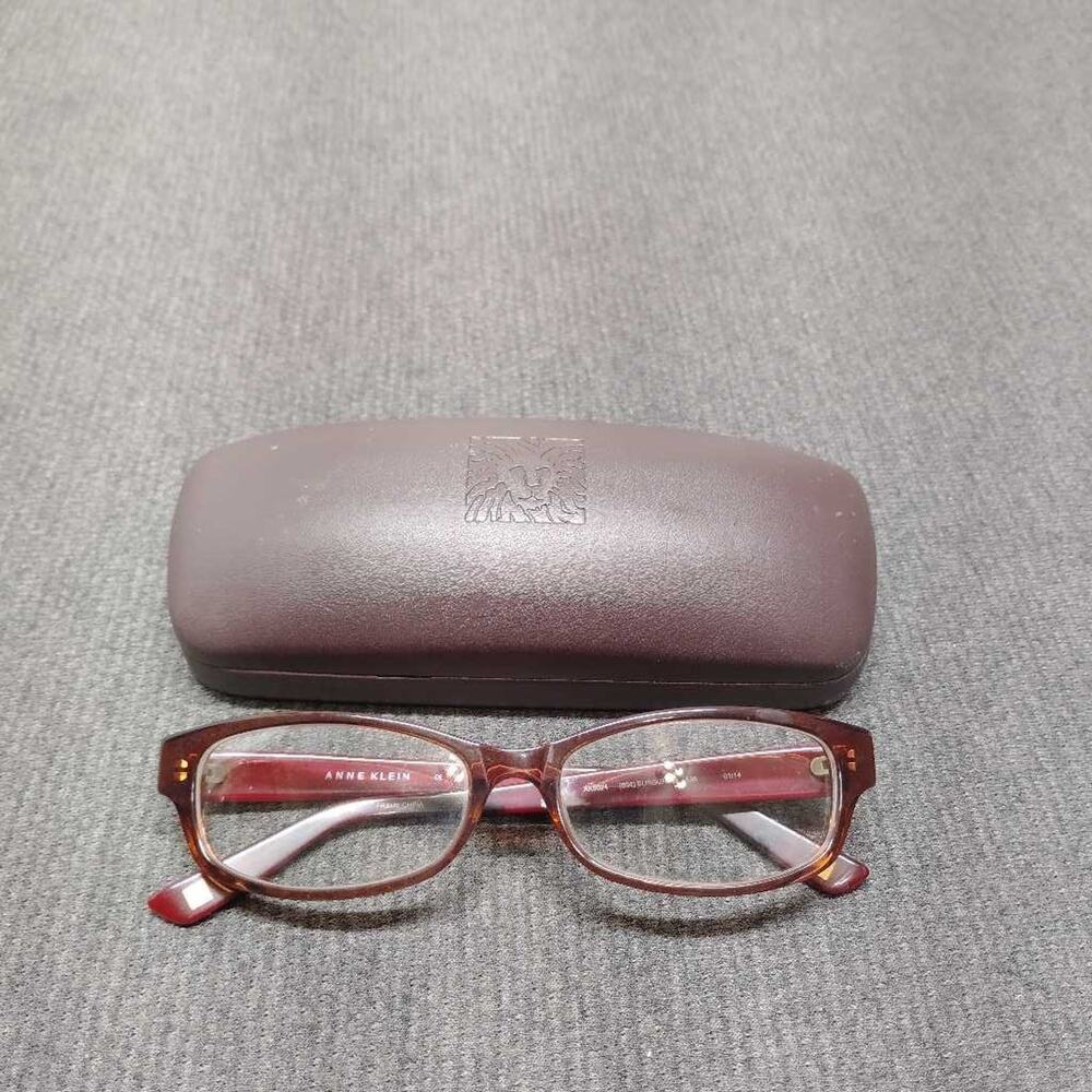 Anne Klein AK5024 Eyeglasses Burgundy Tortoise Square Frames Only 53 16 135